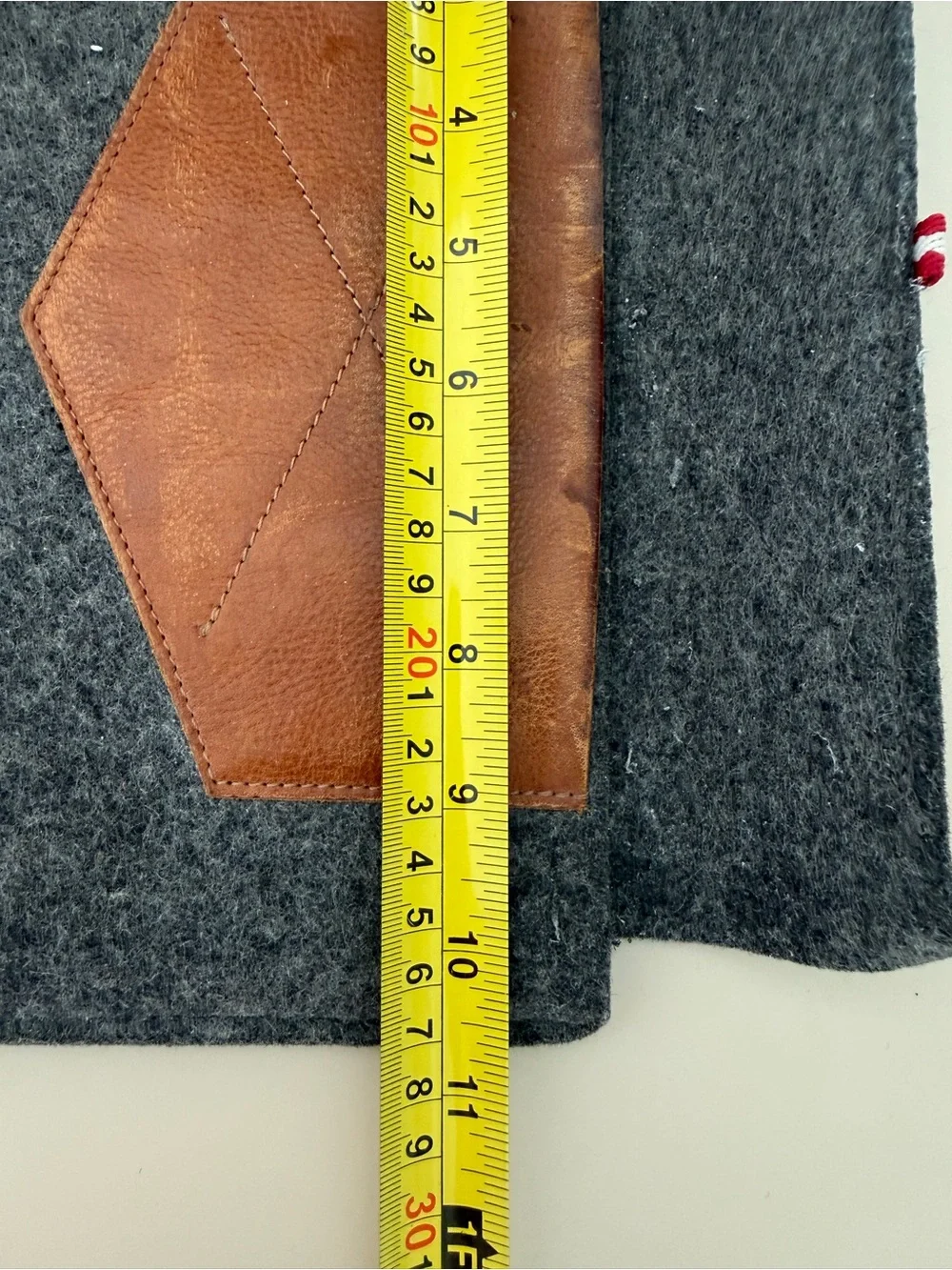 Leather and Felt Laptop Sleeve by Hard Graft
